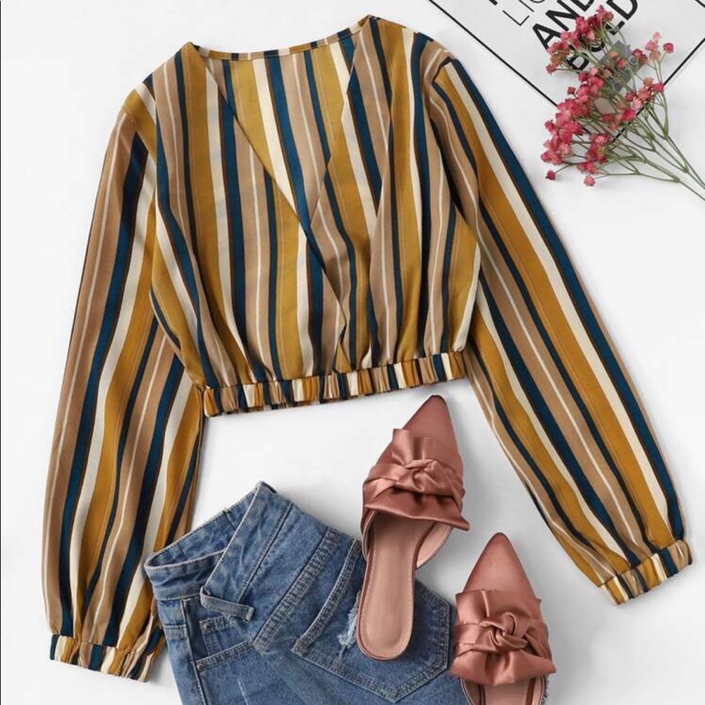 Striped Crop Top